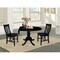 International Concepts Round 42 in Round Top Pedestal Table with 2 Chairs, Black, 42 in W, 42 in L, 29.5 in H, Wood, Black K46-42DPT-C61-2 - alternate 4